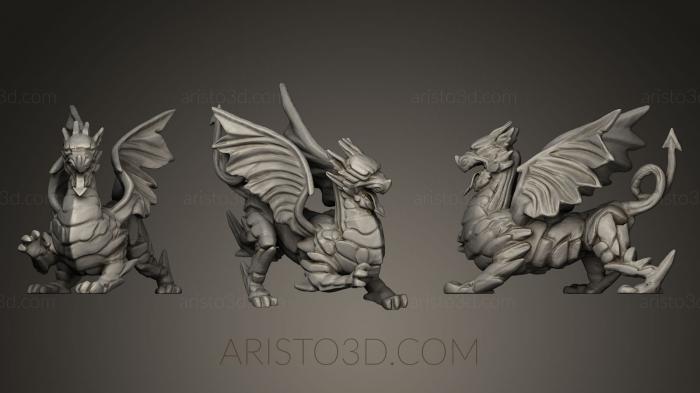 Figurines of griffins and dragons (STKG_0041) 3D model for CNC machine